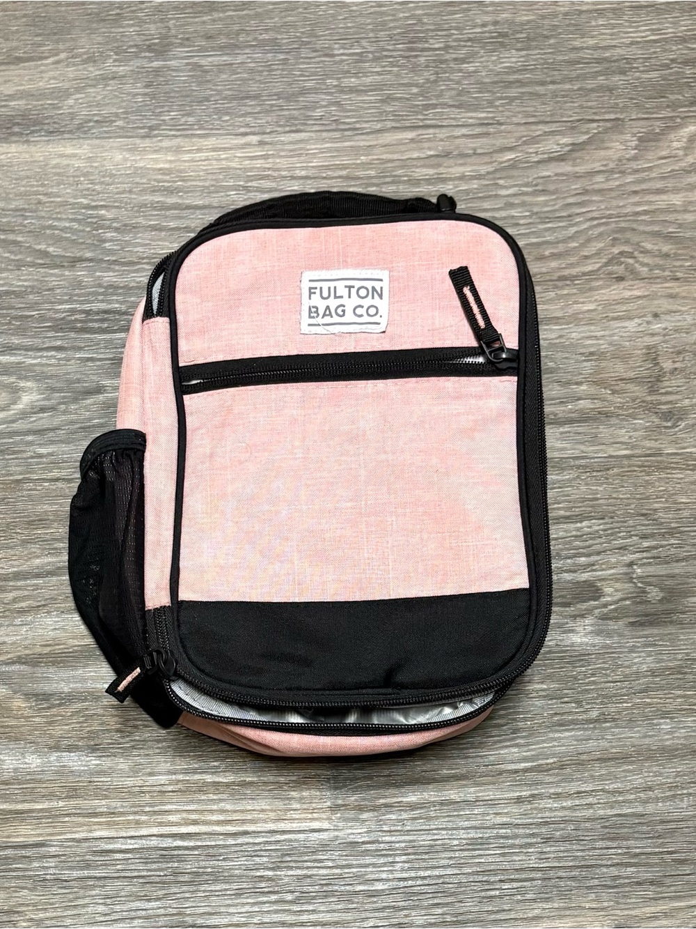 Pink and Black Fulton pink & black lunchbox